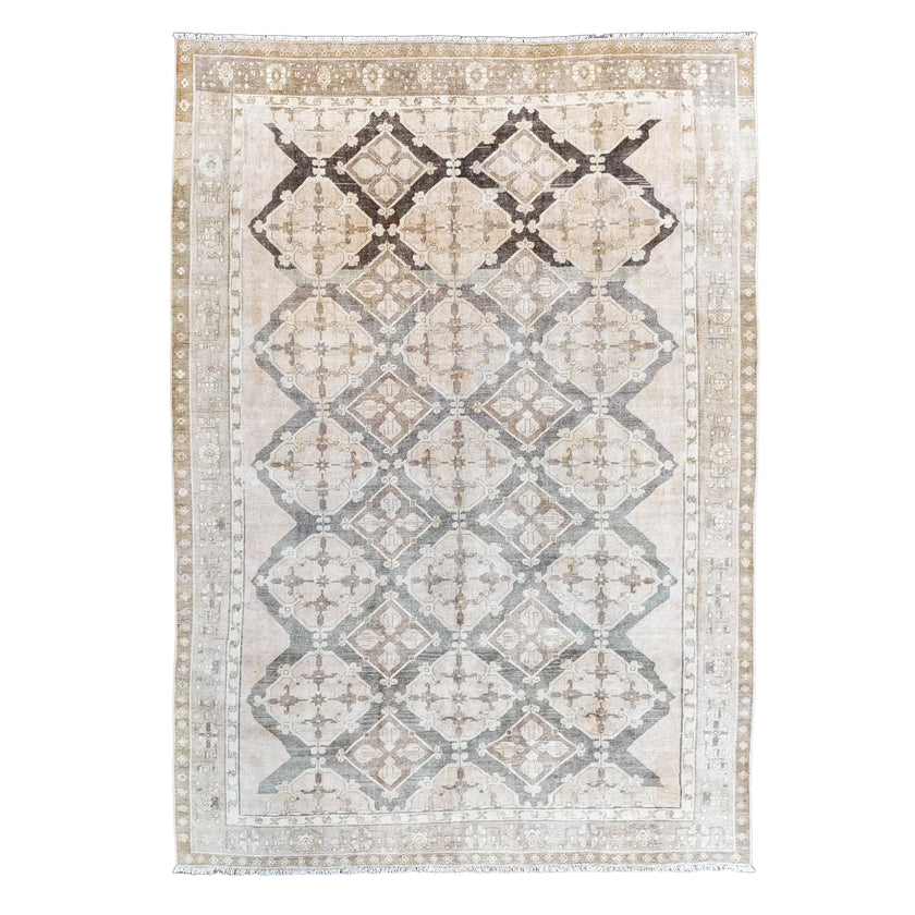 Z718 Handwoven Vintage Rug 9'1 X 13