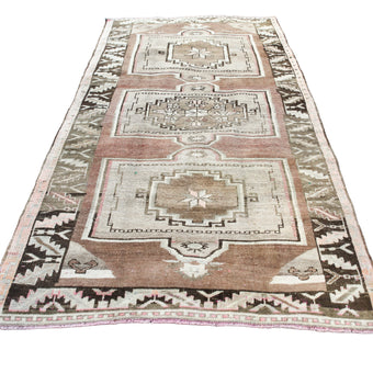 ON HOLD Z729 Handwoven Vintage Rug 4'7 x 9