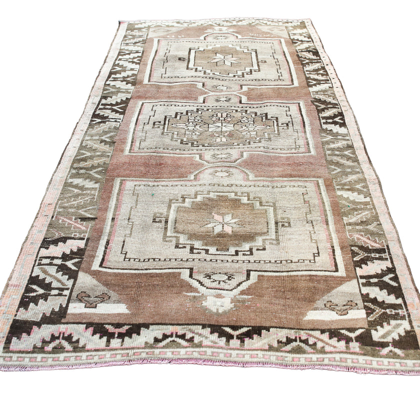 ON HOLD Z729 Handwoven Vintage Rug 4'7 x 9