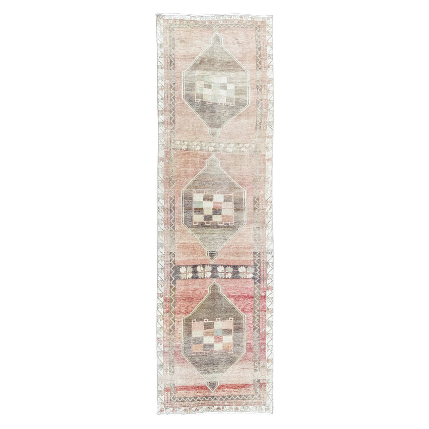 Z730 Handwoven Vintage Rug 3'8x12’10