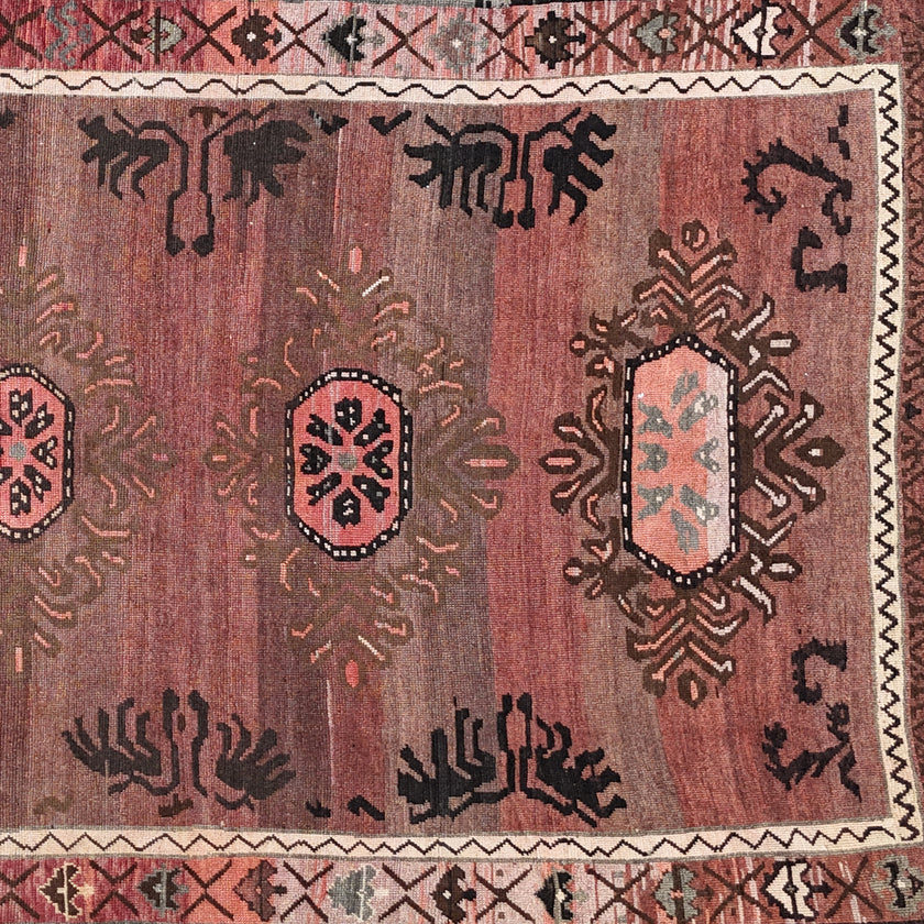 Z735 Handwoven Vintage Rug 5'11x13’10