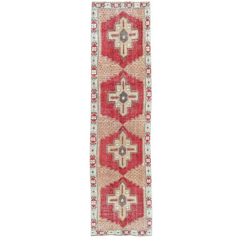 Z744 Handwoven Vintage Rug 3'7 x 13’11