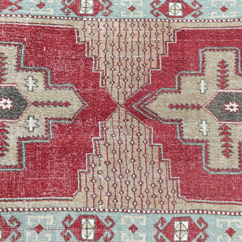Z744 Handwoven Vintage Rug 3'7 x 13’11