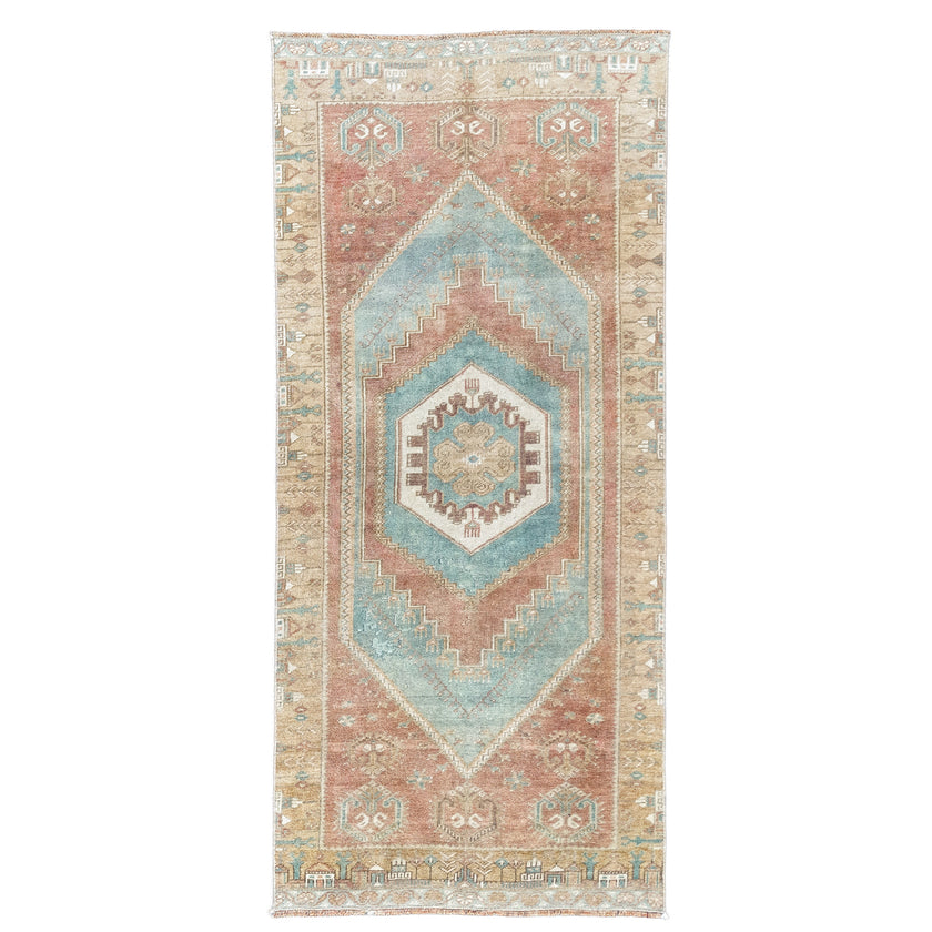 Z749 Handwoven Vintage Rug 2'9 x 6’2