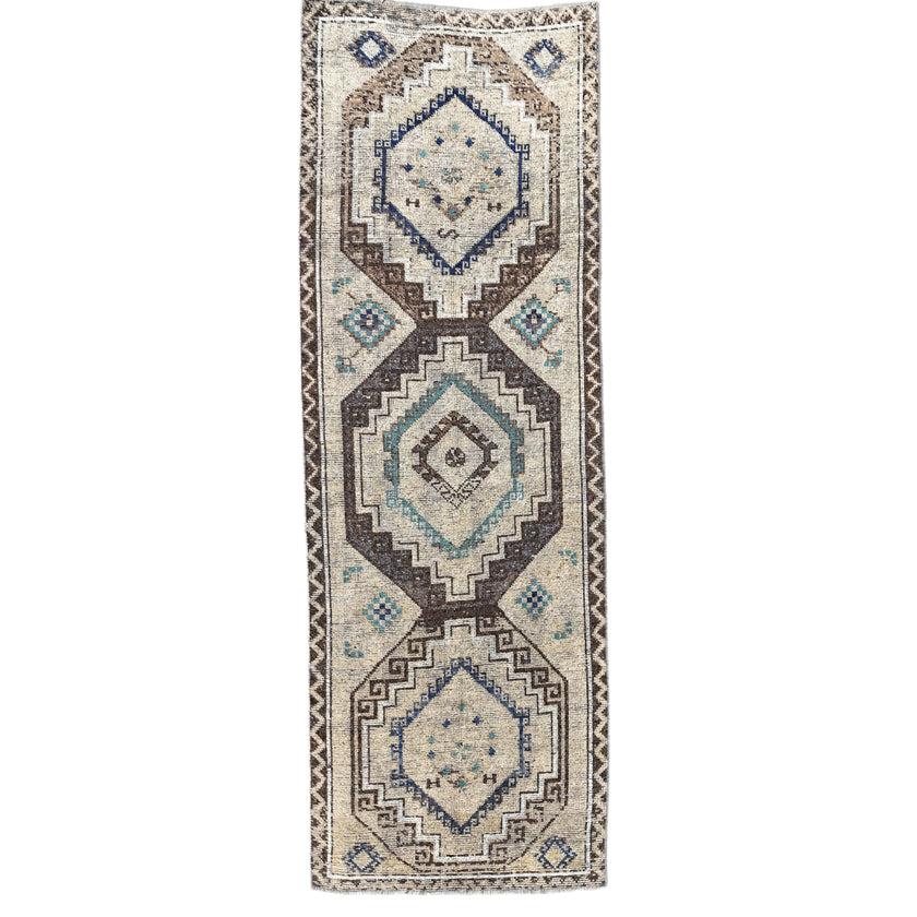 Z761 Handwoven Vintage Rug 3’7 x 10'8