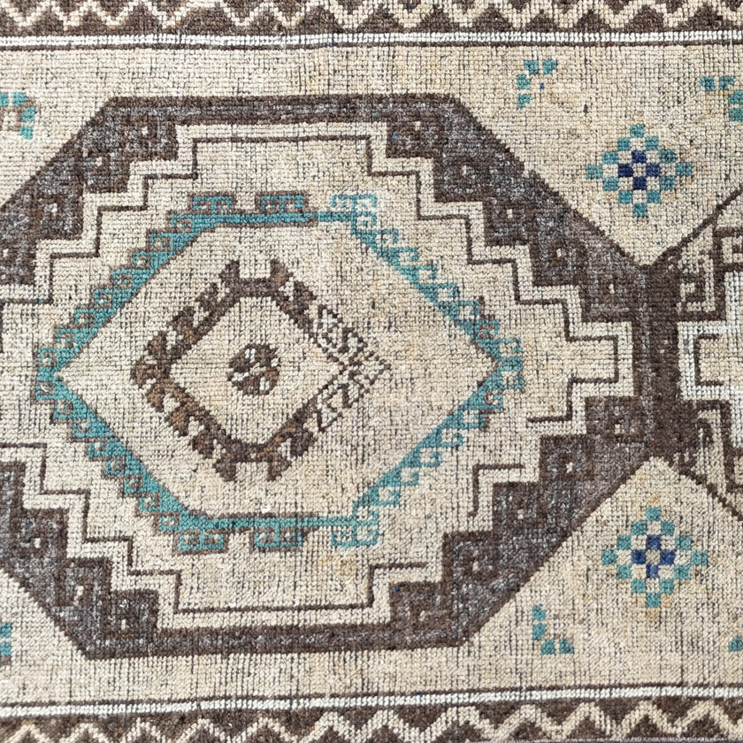 Z761 Handwoven Vintage Rug 3’7 x 10'8
