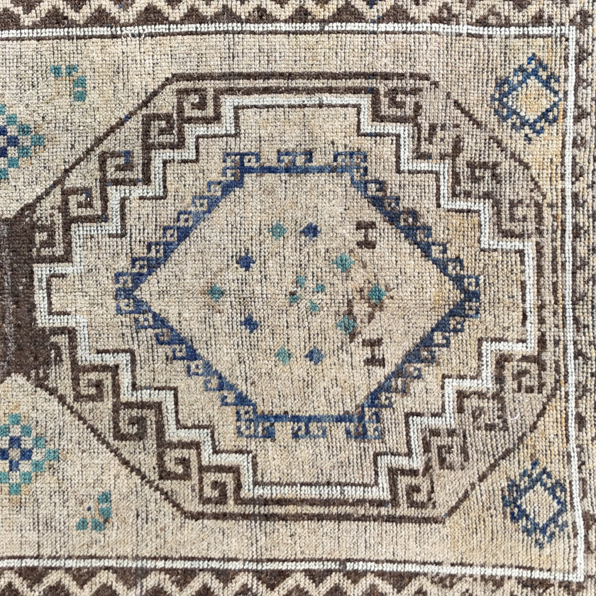 Z761 Handwoven Vintage Rug 3’7 x 10'8