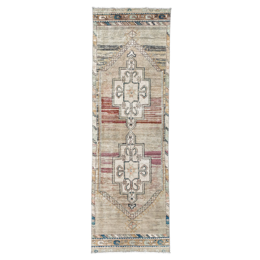 Z765 Handwoven Vintage Rug 3 x 9'7