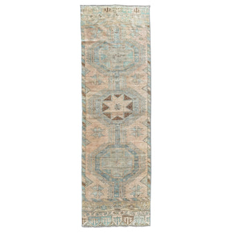 Z766 Handwoven Vintage Rug 3'7 x 11’8