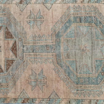 Z766 Handwoven Vintage Rug 3'7 x 11’8