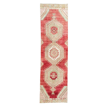 Z771 Handwoven Vintage Rug 3'1 x 10’10