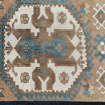 Z775 Handwoven Vintage Rug 3'1 x 8’4