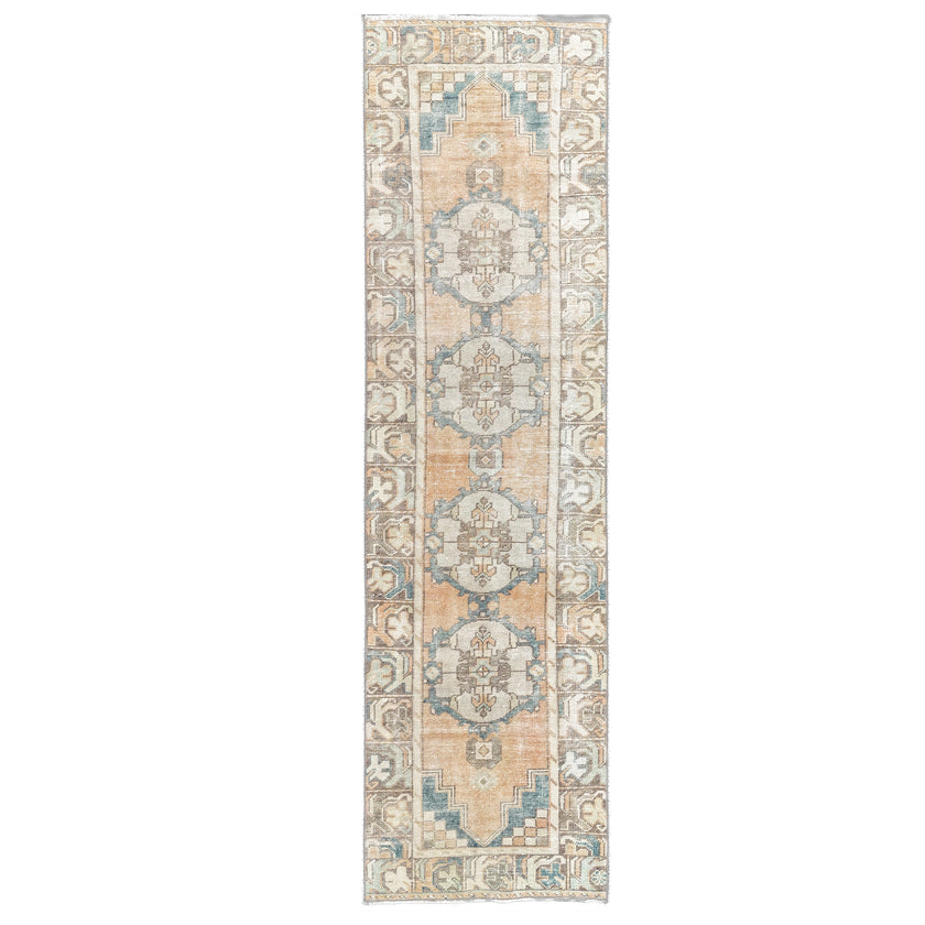 Z776 Handwoven Vintage Rug 2'8 x 9’7