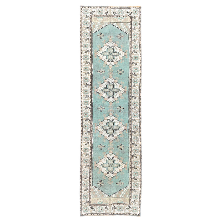 Z780 Handwoven Vintage Rug 3'2 X 10’11