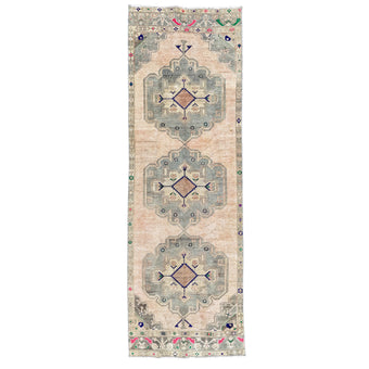 Z786 Handwoven Vintage Rug 3'7 x 10’10