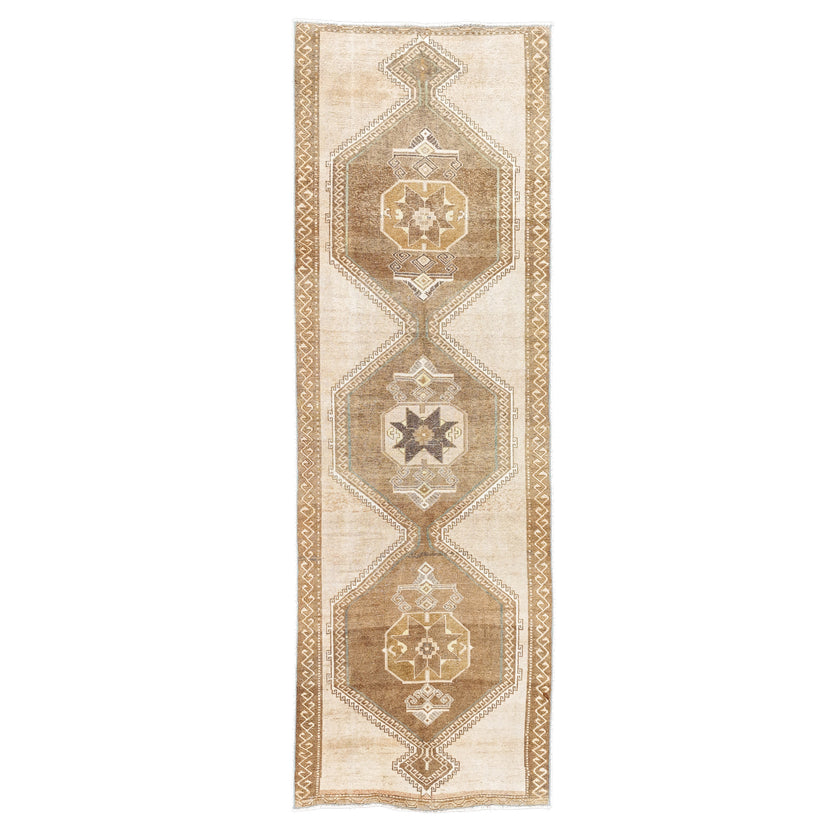 Z788 Handwoven Vintage Rug 3'10 x 11’7