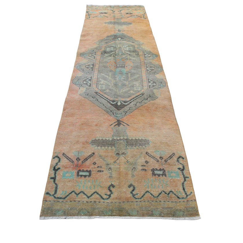 Z800 Handwoven Vintage Rug 3'1 x 11’8