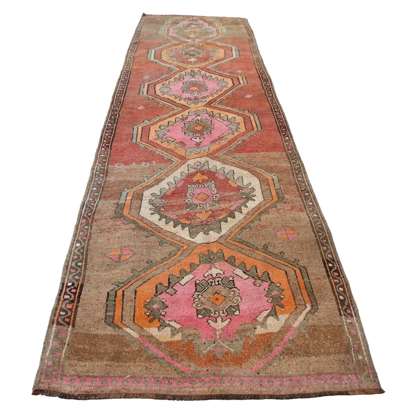 Z805 Handwoven Vintage Rug 3'9 x 14’5