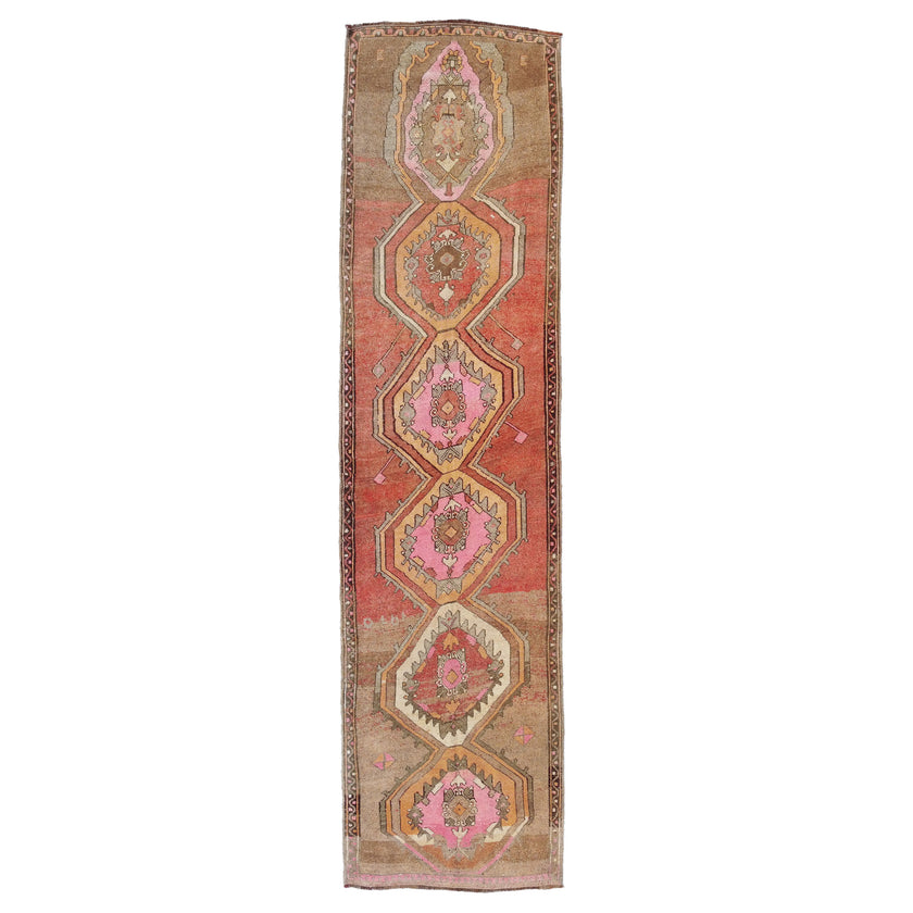 Z805 Handwoven Vintage Rug 3'9 x 14’5