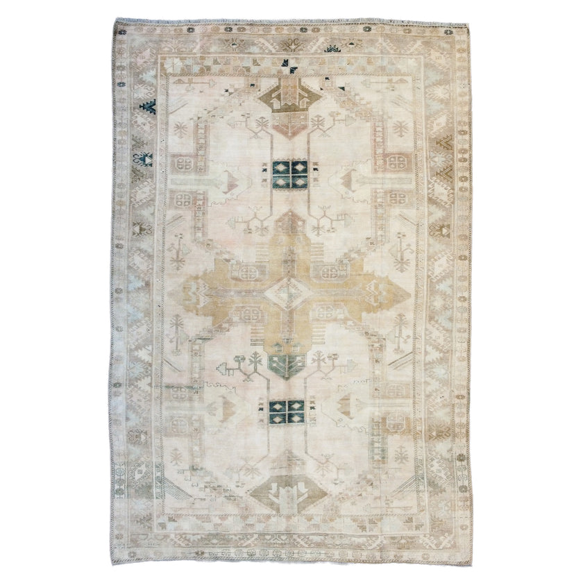 ON HOLD Z807 Handwoven Vintage Rug 6'5 x 9’7