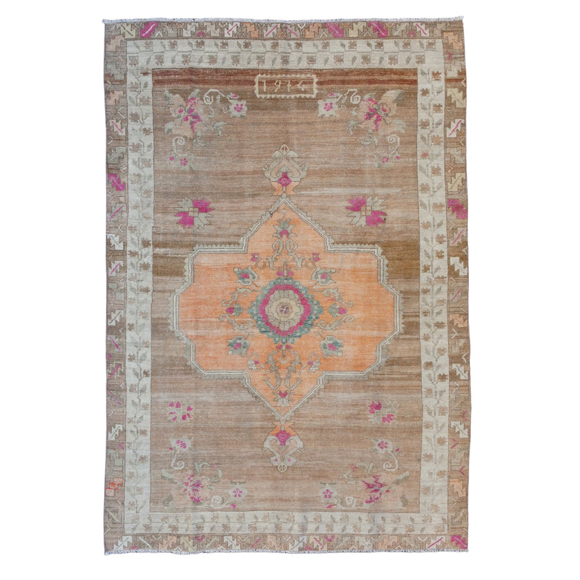 Z818 Handwoven Vintage Rug 7'2 x 10’7