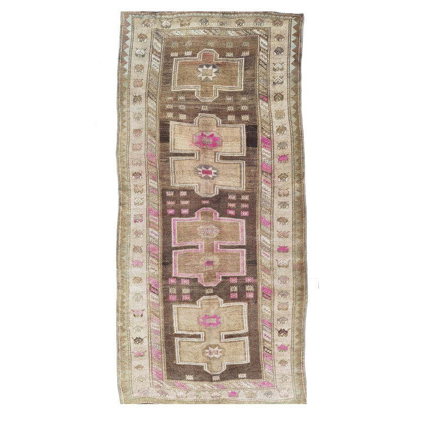 Z825 Handwoven Vintage Rug 6'6 x 13’6