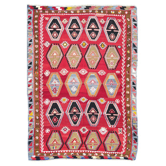 Z826 Handwoven Vintage Kilim Rug 7’9 x 10’10