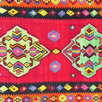 Z827 Handwoven Vintage Kilim Rug 5'7 x 12’9