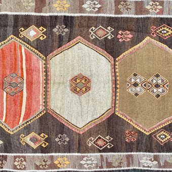 Z828 Handwoven Vintage Kilim Rug 5'4 x 11’5
