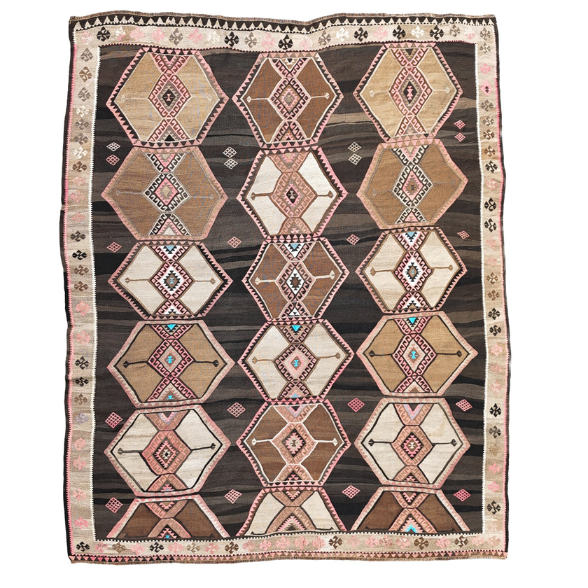 Z829 Handwoven Vintage Kilim Rug 10 x 12