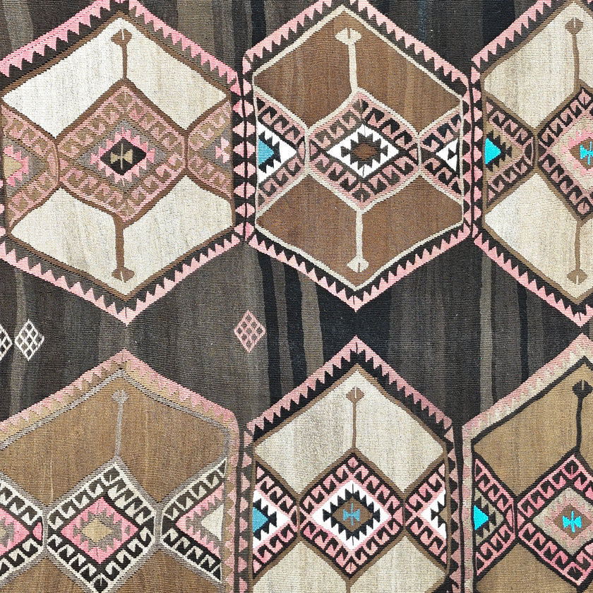 Z829 Handwoven Vintage Kilim Rug 10 x 12