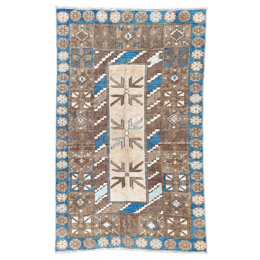 Z851 Handwoven Vintage Rug 3’2 x 5’1