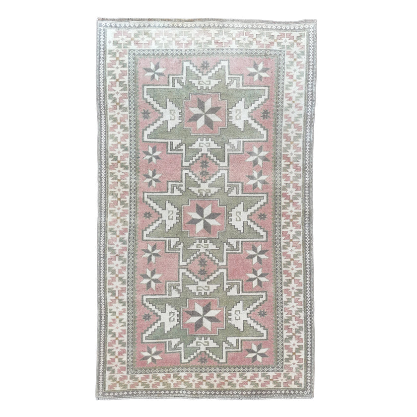 Z854 Handwoven Vintage Rug 3’4 x 6