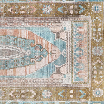 Z858 Handwoven Vintage Rug 3'11 x 7’4