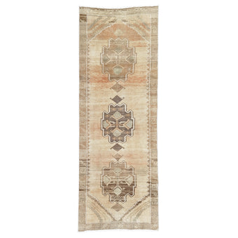 Z867 Handwoven Vintage Rug 3'4 x 9’3