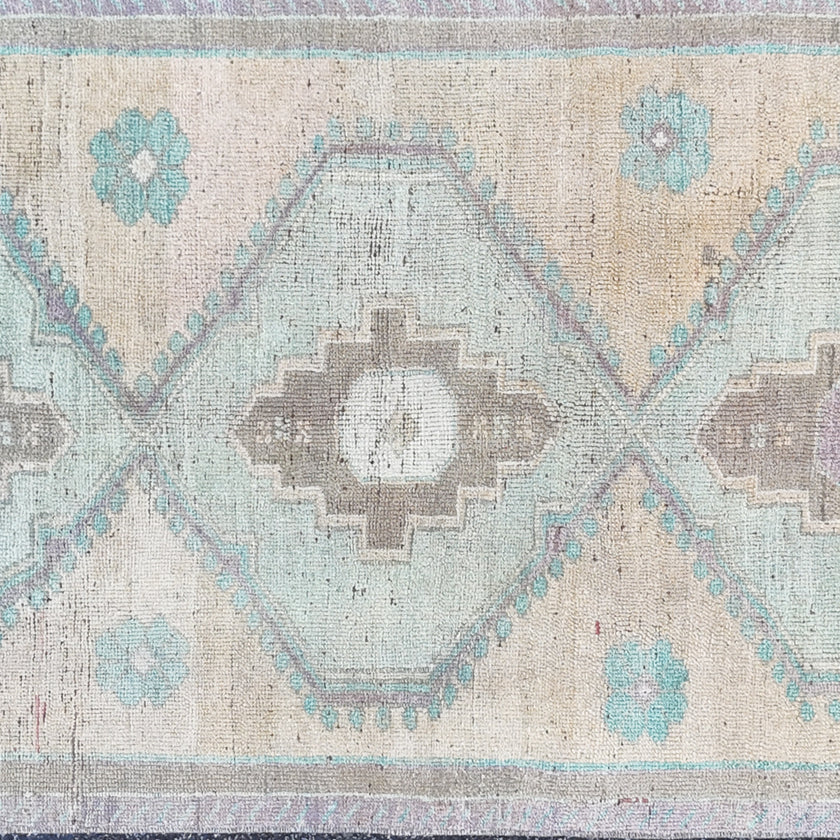 Z869 Handwoven Vintage Rug 3’1 x 8’8