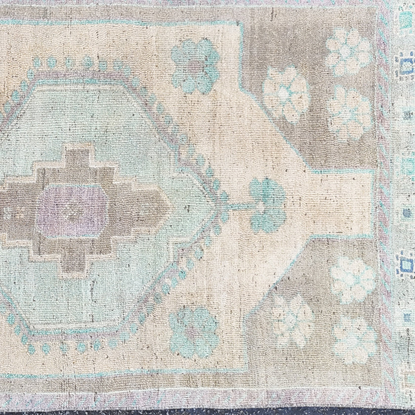 Z869 Handwoven Vintage Rug 3’1 x 8’8