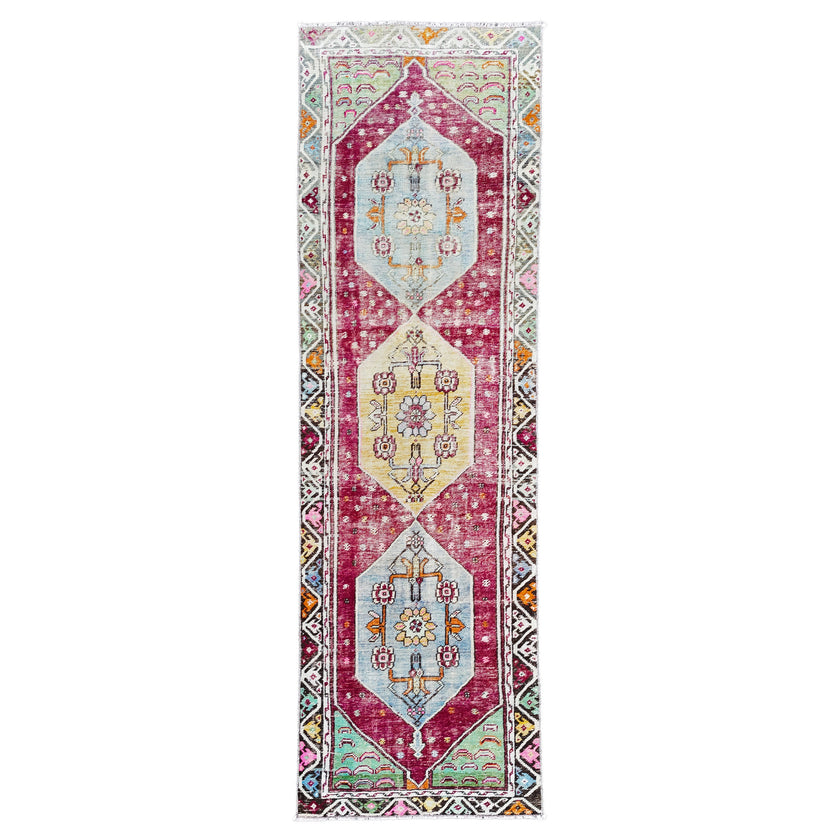 Z882 Handwoven Vintage Rug 2’7 x 8’9