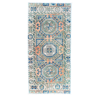 Z897 Handwoven Vintage Rug 1’11 x 4