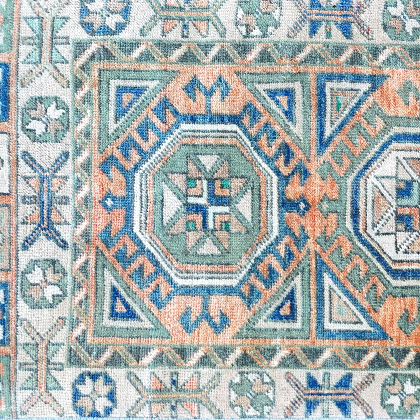 Z898 Handwoven Vintage Rug 1’11 x 4’3 ON HOLD KE