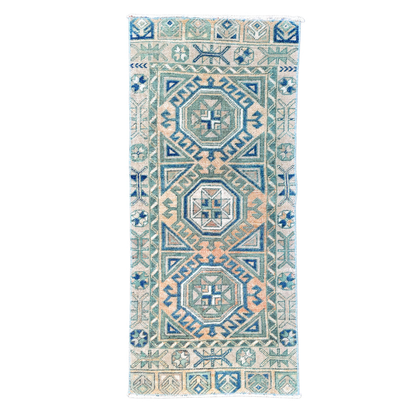 Z901 Handwoven Vintage Rug 1’10 x 4’2 ON HOLD KE