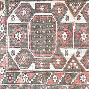 Z919 Handwoven Vintage Rug 2’10 x 4’2