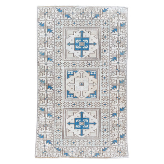 Z922 Handwoven Vintage Rug 2’6 x 4’1