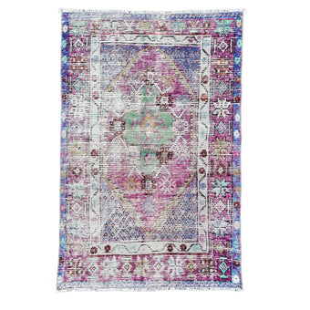 Z923 Handwoven Vintage Rug 2’8 x 4’1