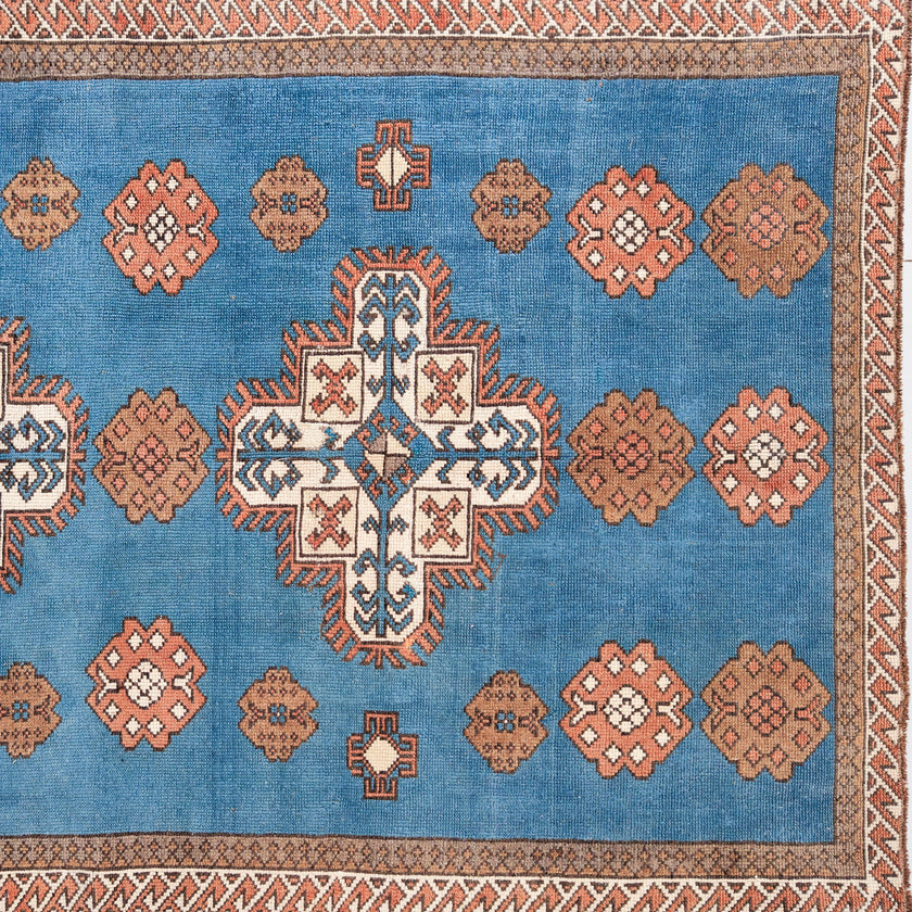 Z946 Handwoven Vintage Rug 4'3 x 6