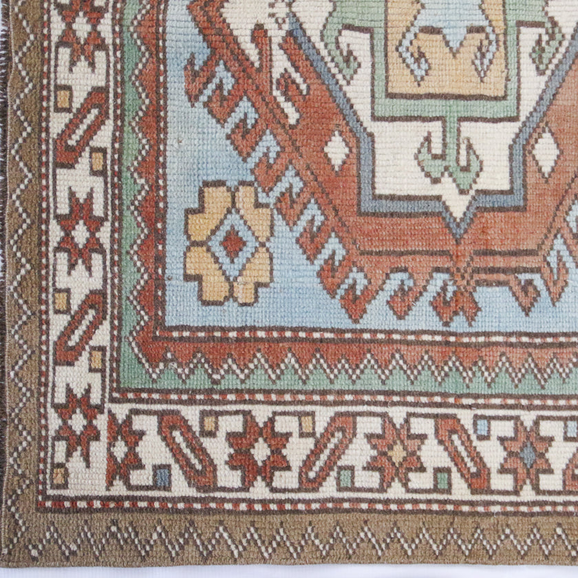 Z947 Handwoven Vintage Rug 3’7 x 4’10