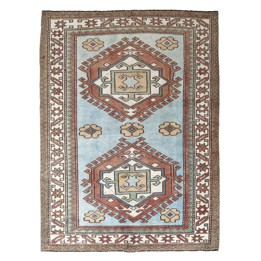 Z947 Handwoven Vintage Rug 3’7 x 4’10