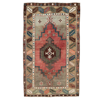 Z949 Handwoven Vintage Rug 3'5 x 5’8