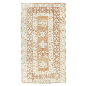 Z957 Handwoven Vintage Rug 4'3 x 7’6