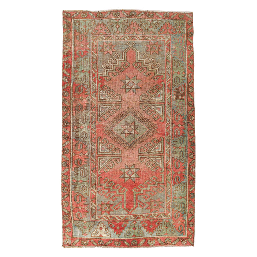 Z958 Handwoven Vintage Rug 2'10 x 5’1